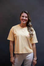 Cropped T-Shirt "Die Küche ist zum Tanzen da"