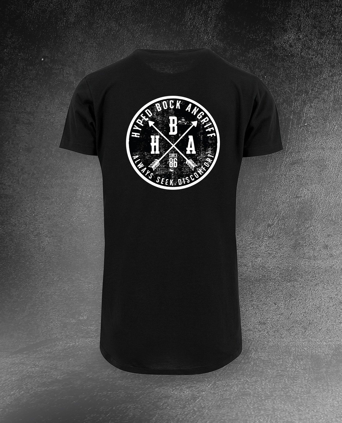 T-SHIRT LONG TEE "HYPED BOCK ANGRIFF EST 1986"
