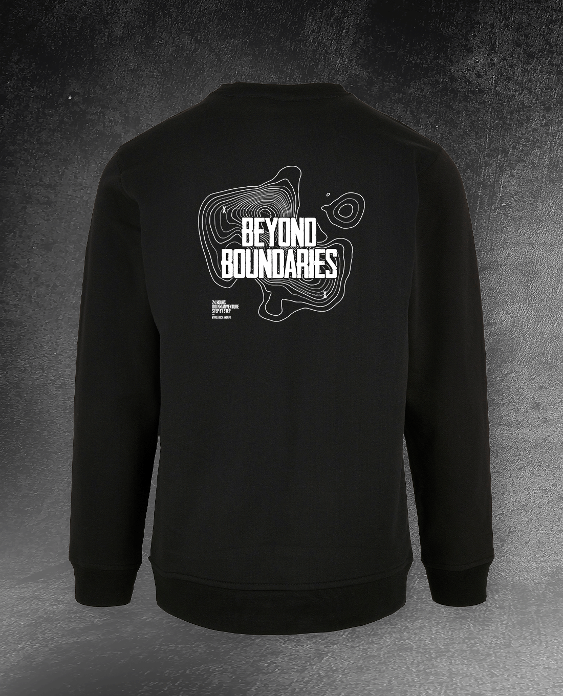 CREWNECK SWEATSHIRT "BEYOND BOUNDARIES"