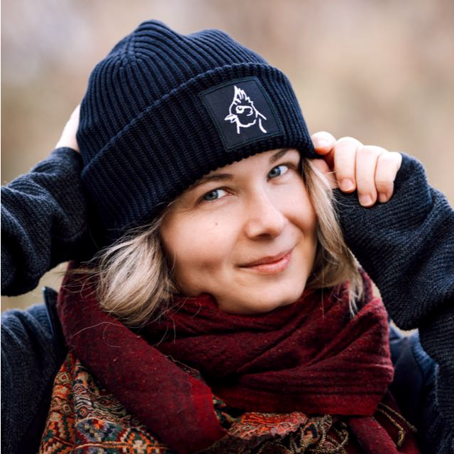 Beanie "Haubenmeise" schwarz