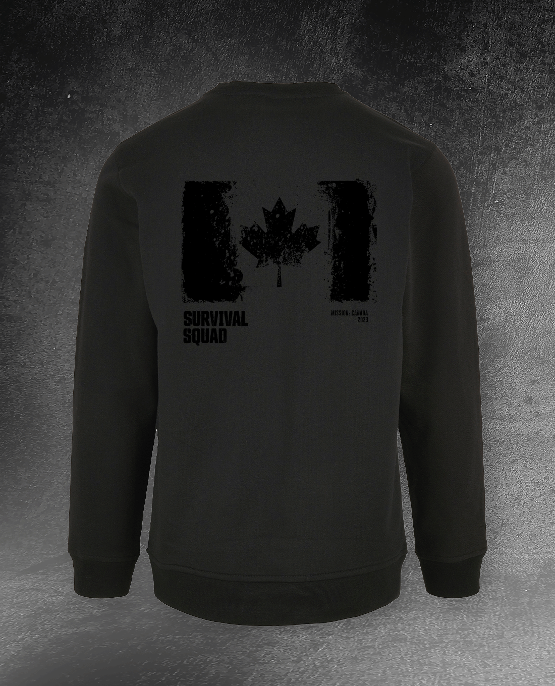 CREWNECK SWEATSHIRT "SURVIVAL SQUAD" KANADA