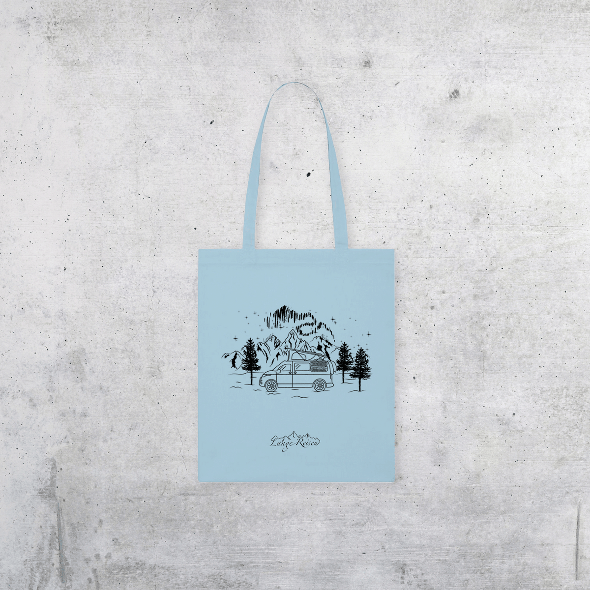 Baumwolltasche "Polarlichter"