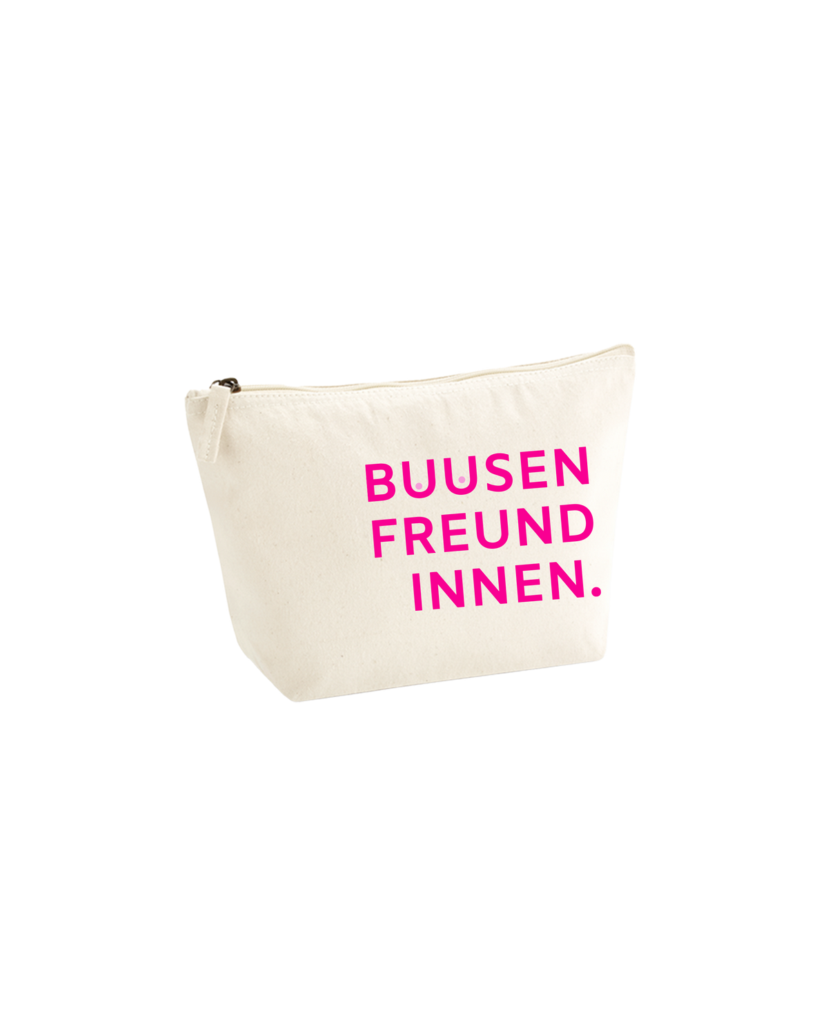Kosmetiktasche "BUUSENFREUNDINNEN." natural